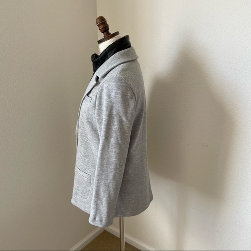 EUC Drew Gray Blazer with detachable Leather Dixie, M - Picture 4 of 10